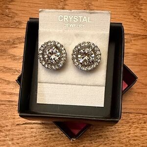 Silver Sparkly Earrings